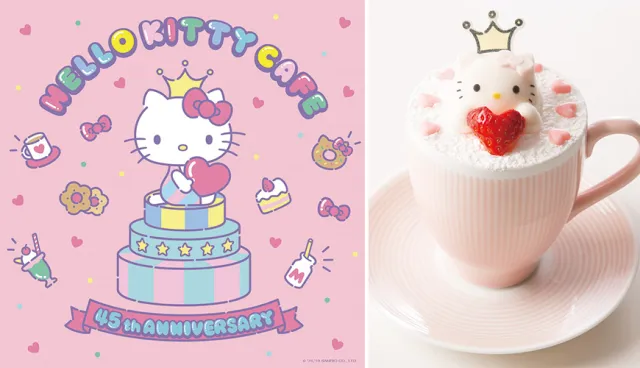 4/25起高呼可愛萬歲！終極偶像Hello Kitty 45周年慶咖啡廳期間限定開幕