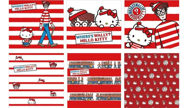 英日混血的可愛設計！「HELLO KITTY×威利在哪裡？」聯名商品11月挑戰你的視力極限