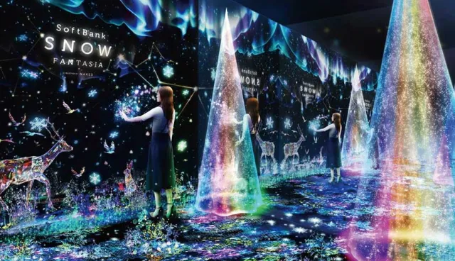 免費欣賞人氣光雕秀！NAKED × SoftBank 打造表參道白雪紛飛的聖誕新景點