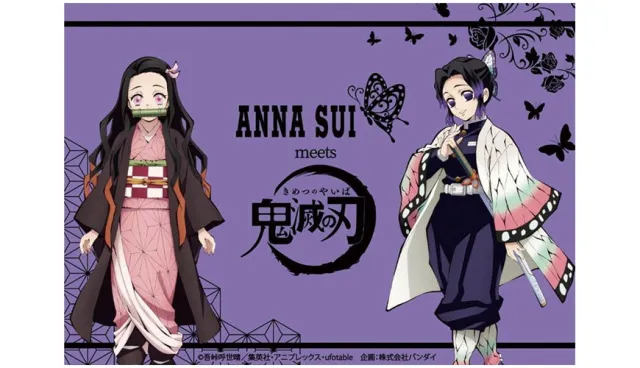 把禰豆子和胡蝶忍的時尚穿上身！ANNA SUI和《鬼滅之刃》推出夢幻聯名服飾
