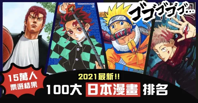 這個排名你服嗎？15萬人票選「日本漫畫百大」：經典神作入榜，《鬼滅》被打敗！